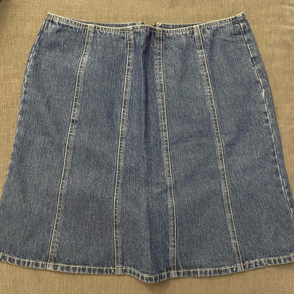 100% Cotton New York and Company Denim Skirt